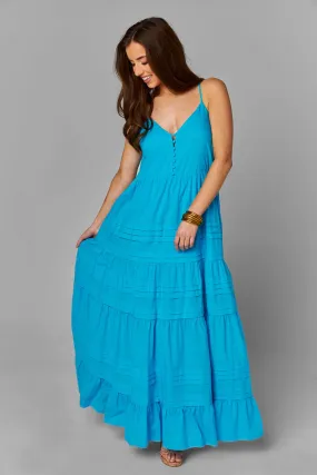 Jaxon Tiered Maxi Dress - Ocean