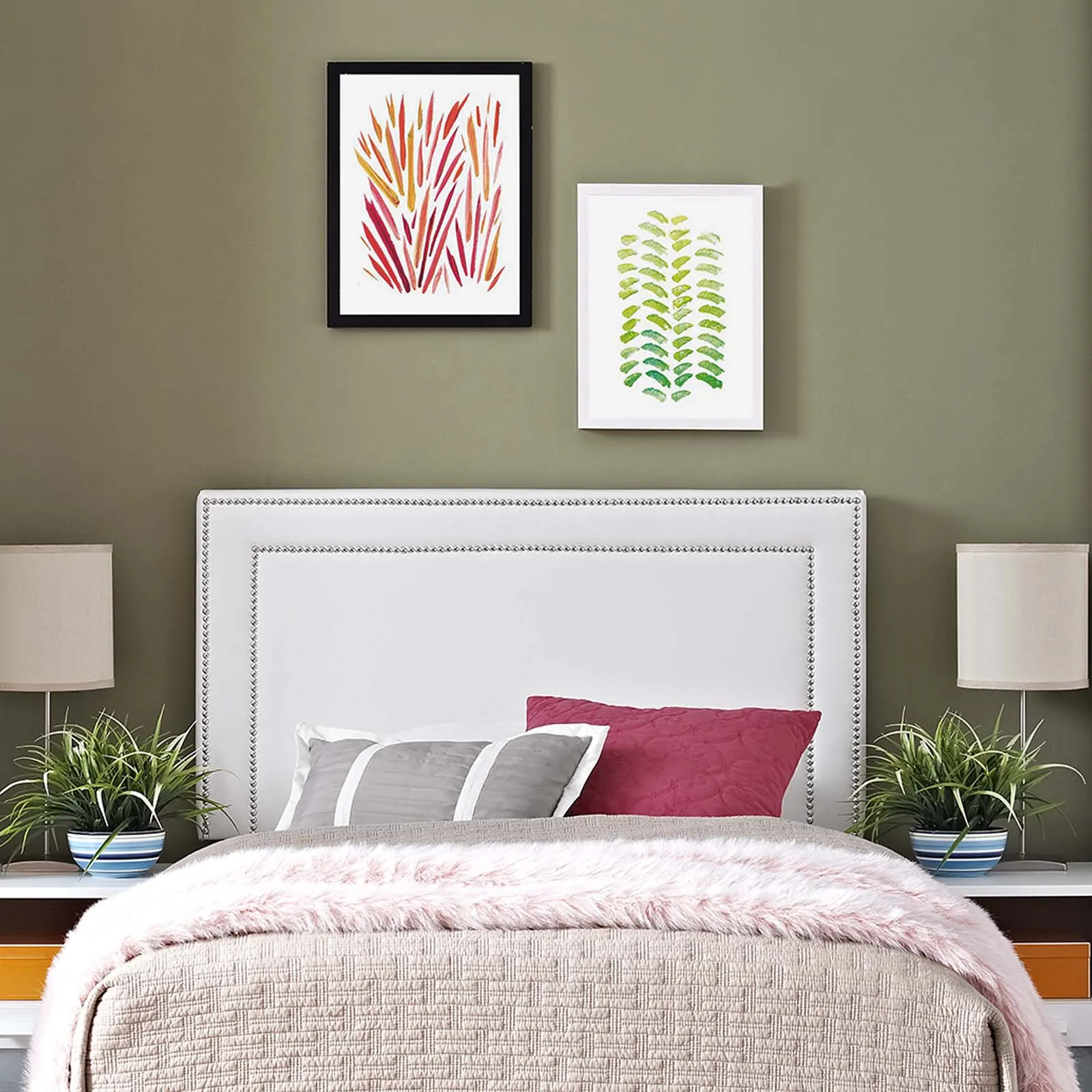 Jessamine Upholstered Vinyl Headboard