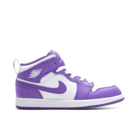 Jordan 1 Mid (PS) - Purple Venom/White