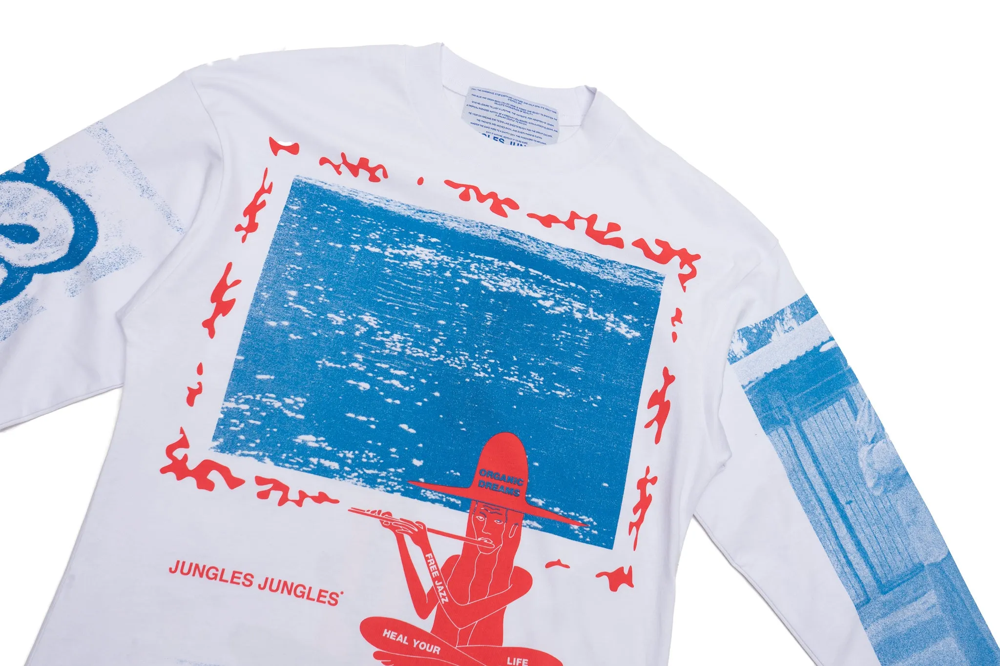 Jungles Jungles Password to Nirvana Long Sleeve Tee "White"