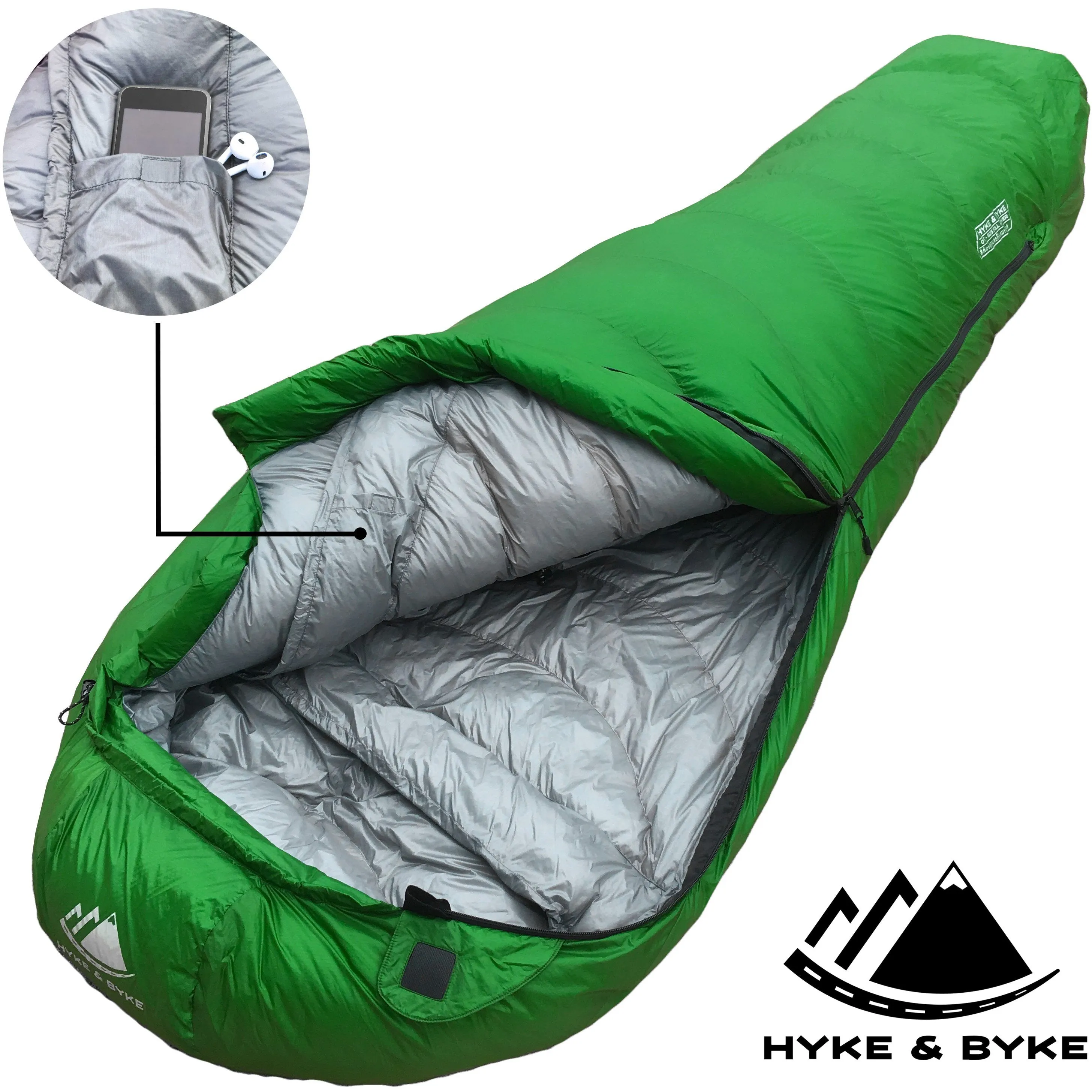 Katahdin 0°F 625 Fill Power Hydrophobic Sleeping Bag with Advanced Synthetic