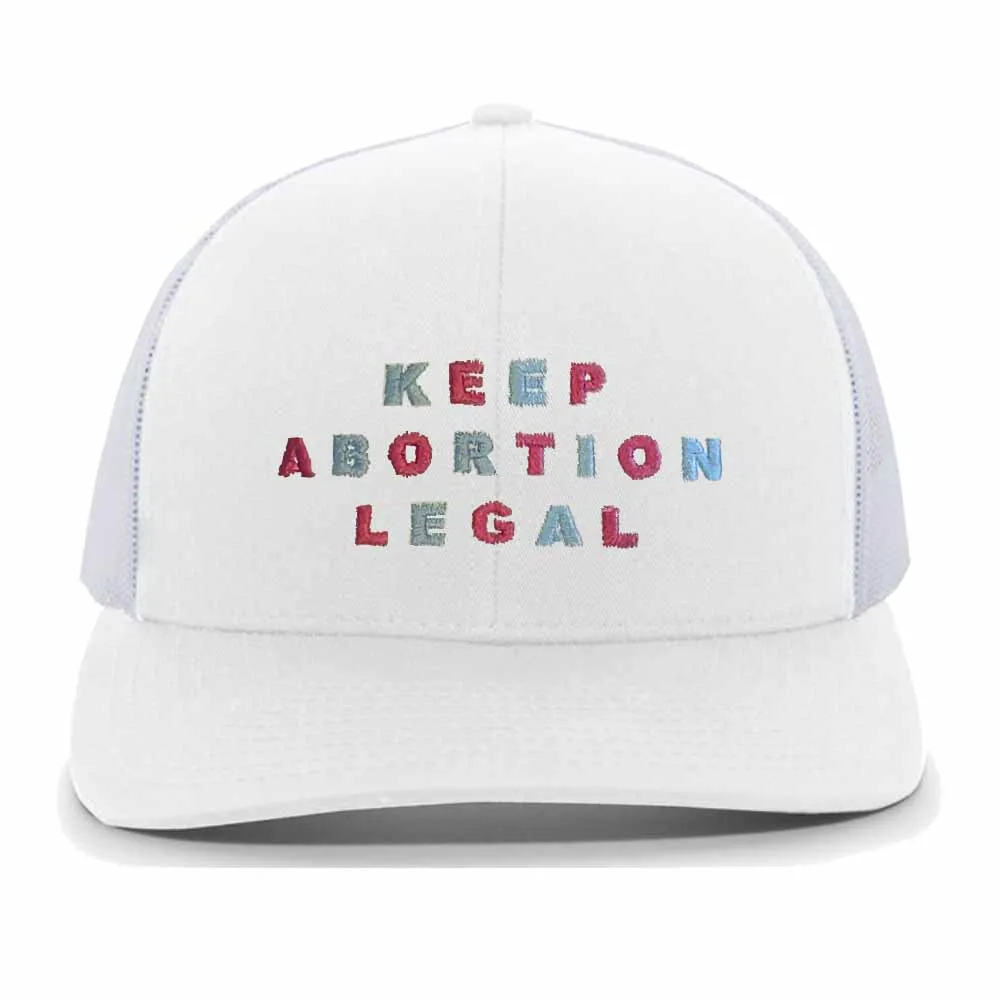 Keep Abortion Legal Trucker Mesh Snapback Hat supporting Brigid Alliance