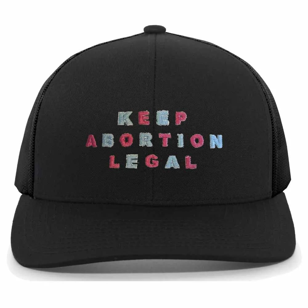 Keep Abortion Legal Trucker Mesh Snapback Hat supporting Brigid Alliance