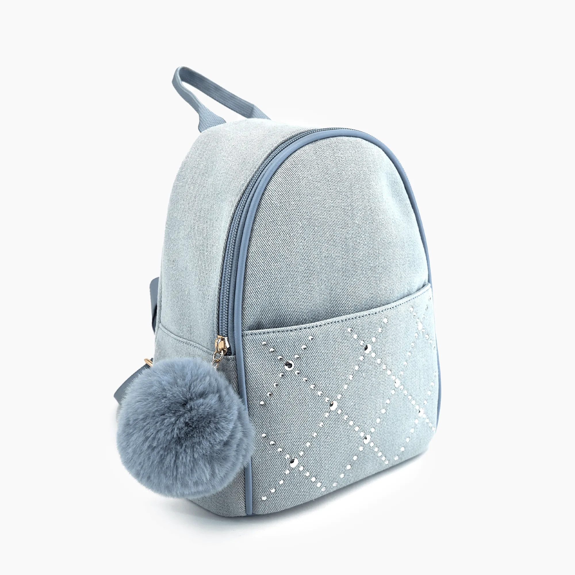 Kingston Denim Rhinestone Backpack