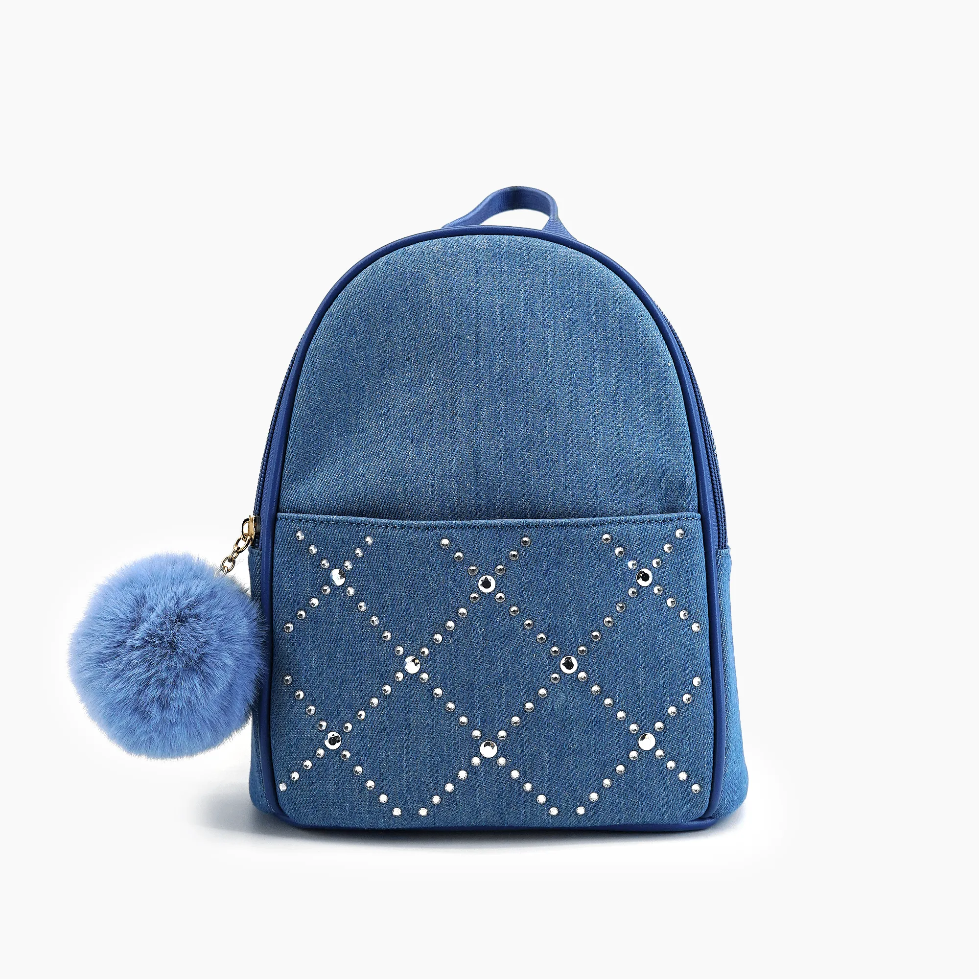 Kingston Denim Rhinestone Backpack