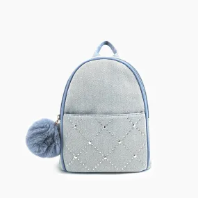 Kingston Denim Rhinestone Backpack