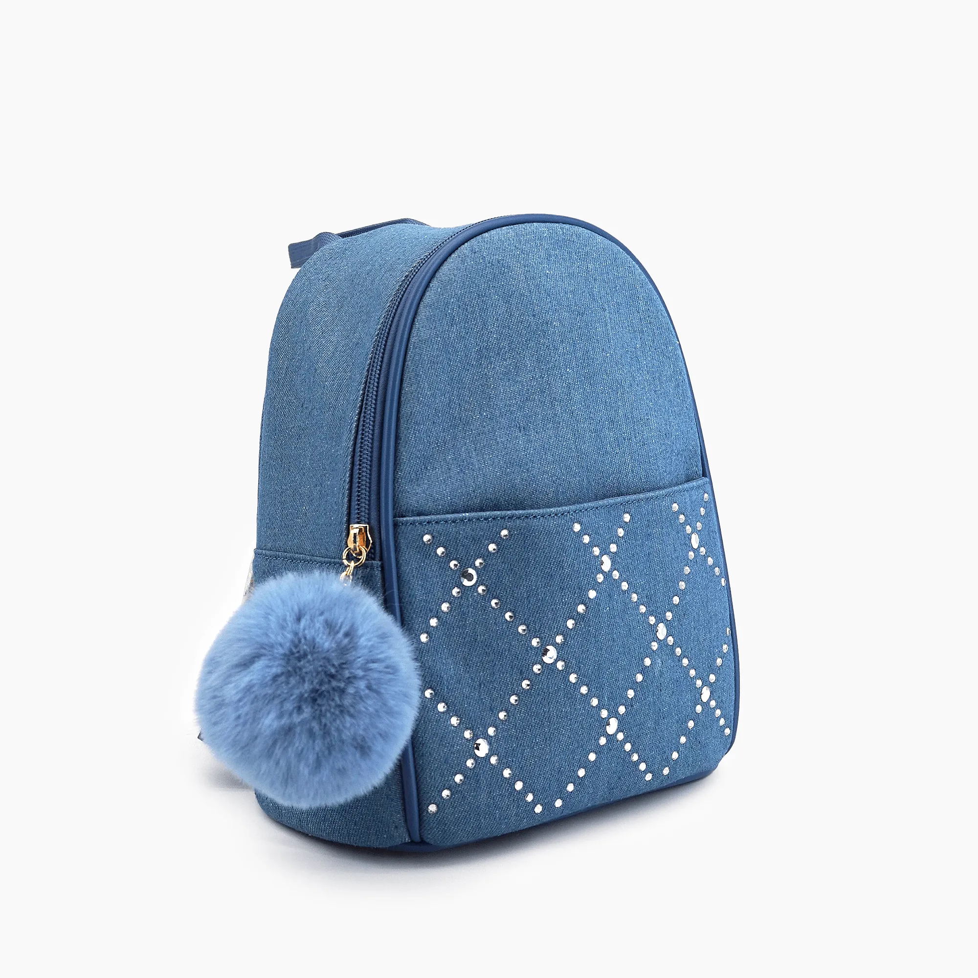 Kingston Denim Rhinestone Backpack