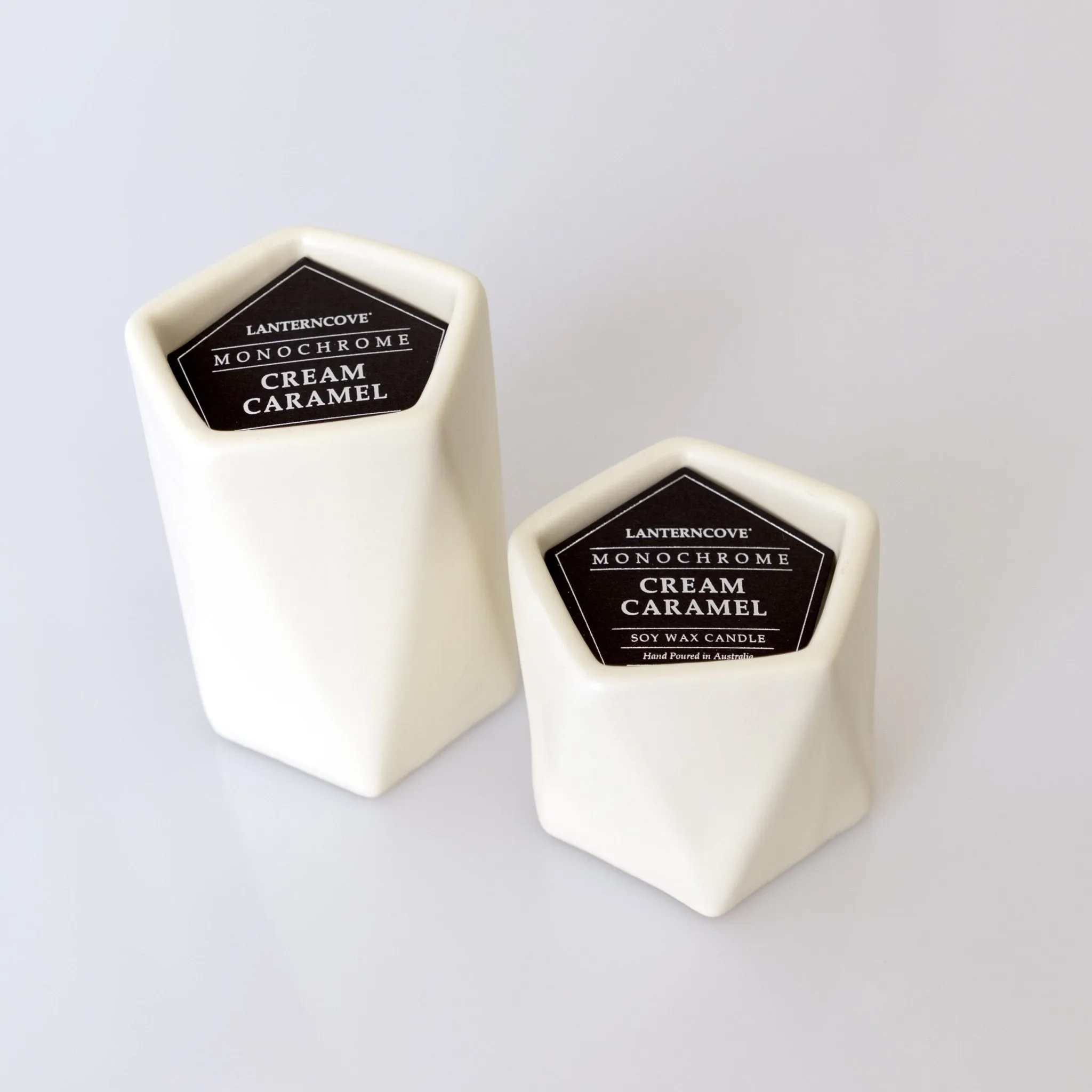 Lantern Cove Monochrome Cream Caramel 8oz Soy Candle