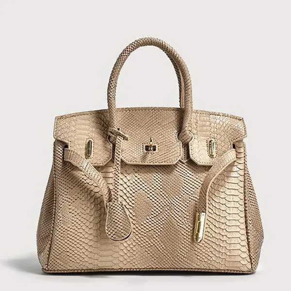 Large Capacity Snakeskin Pattern Tote Bag 20128852C