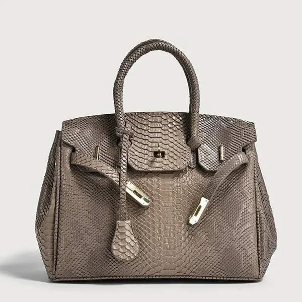 Large Capacity Snakeskin Pattern Tote Bag 20128852C