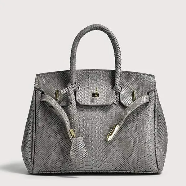 Large Capacity Snakeskin Pattern Tote Bag 20128852C