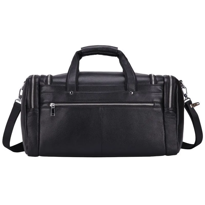 Leather Travel Bag Duffel Bag Gift For Men Shoulder Messenger Duffle Bag Men Business Travel Bag Weekender Bag Overnight Bag