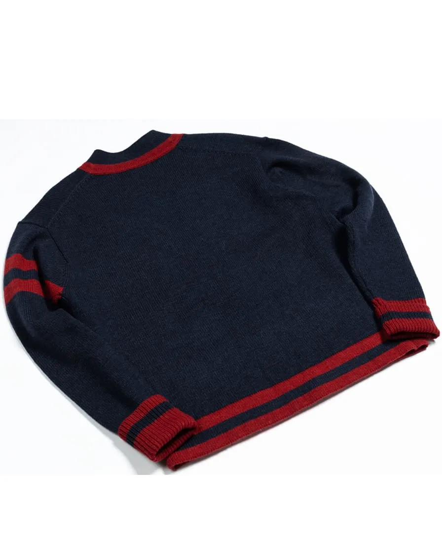 Letterman Wool Cardigan