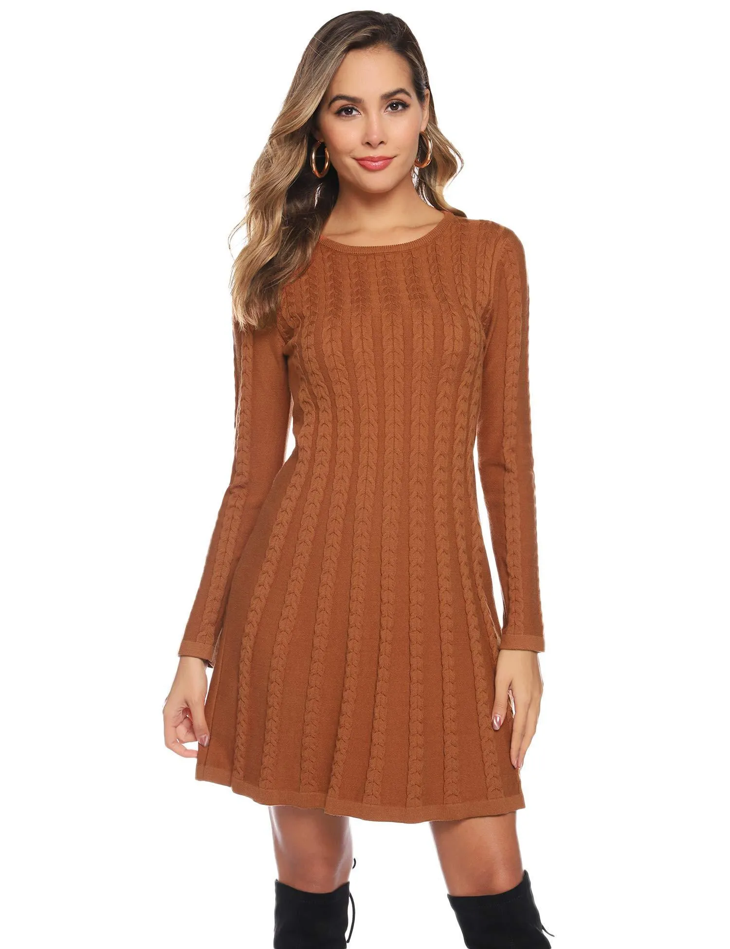 Long Sleeve Turtleneck Dress