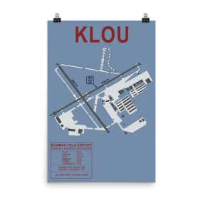 LOU  Bowman Field Airport Layout Art