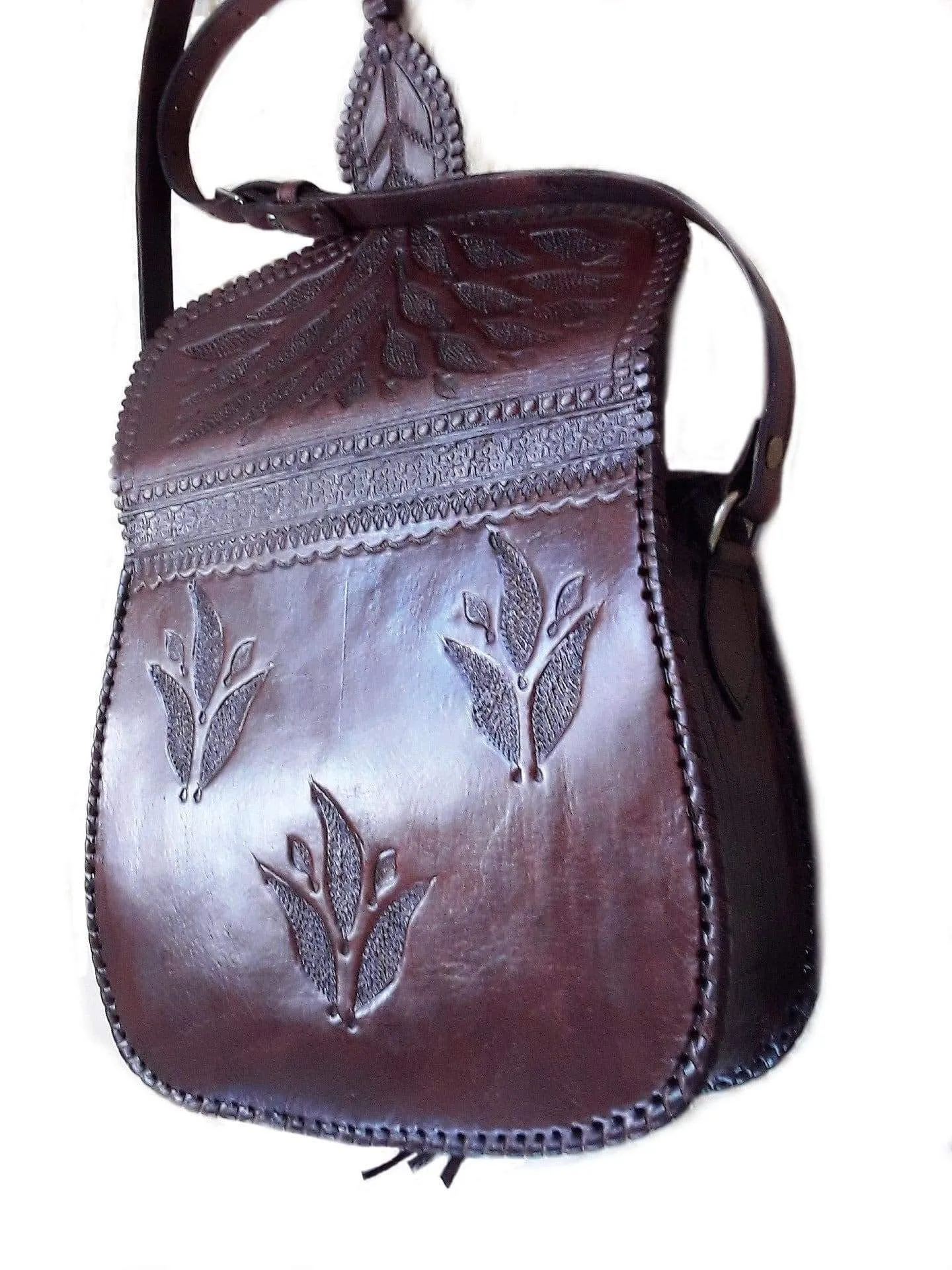 LSSAN Handbag - Brown - Palm