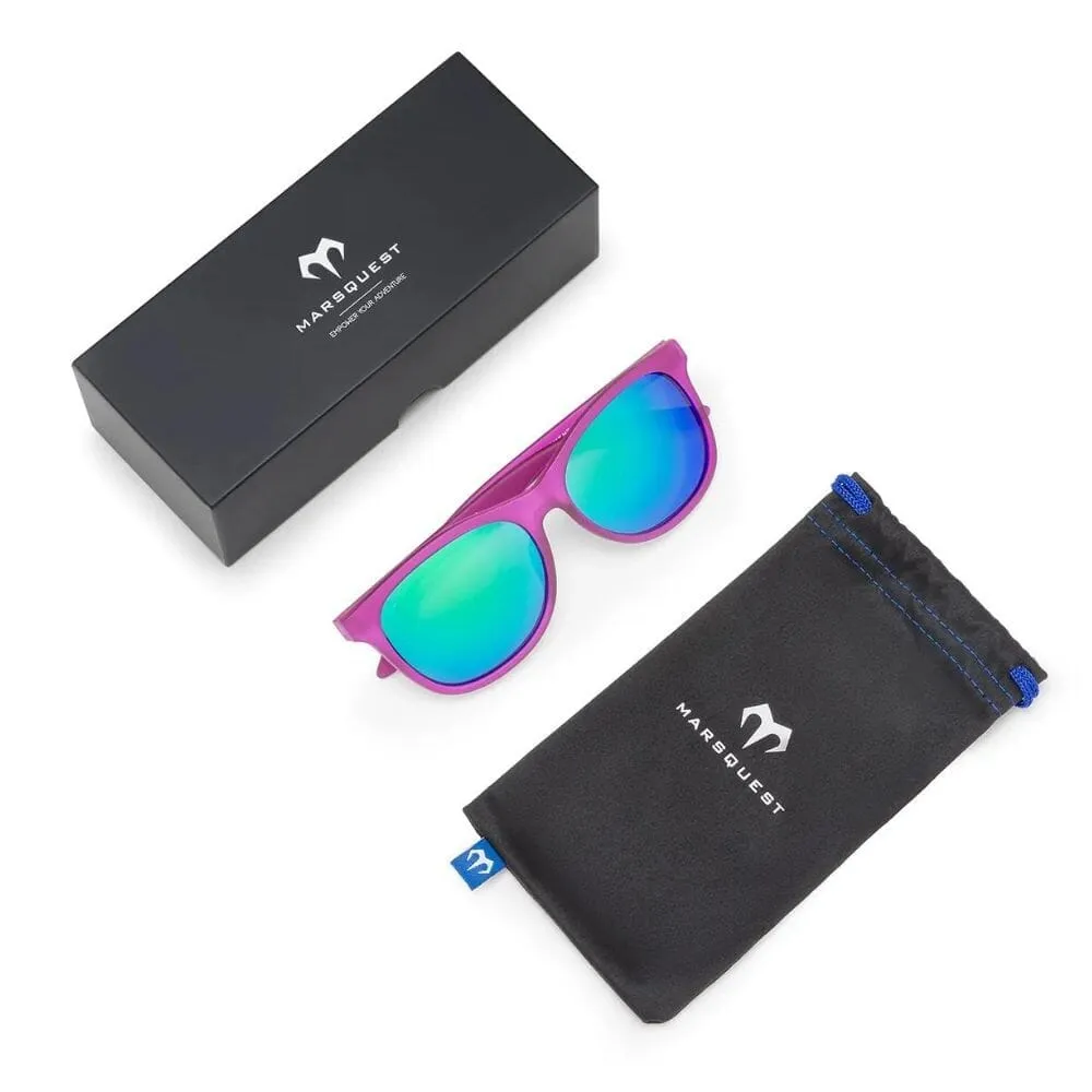 Marsquest Momentum Sunglasses - Purple & Neon Green