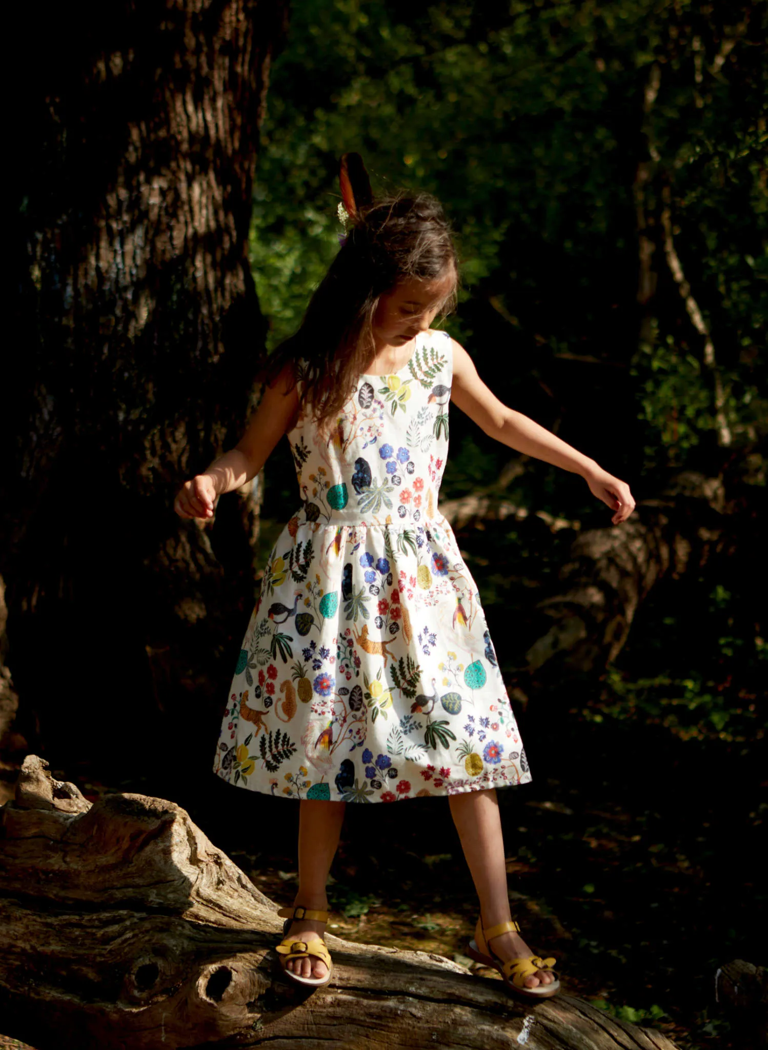 Martha Children's Dress - Paradise Garden