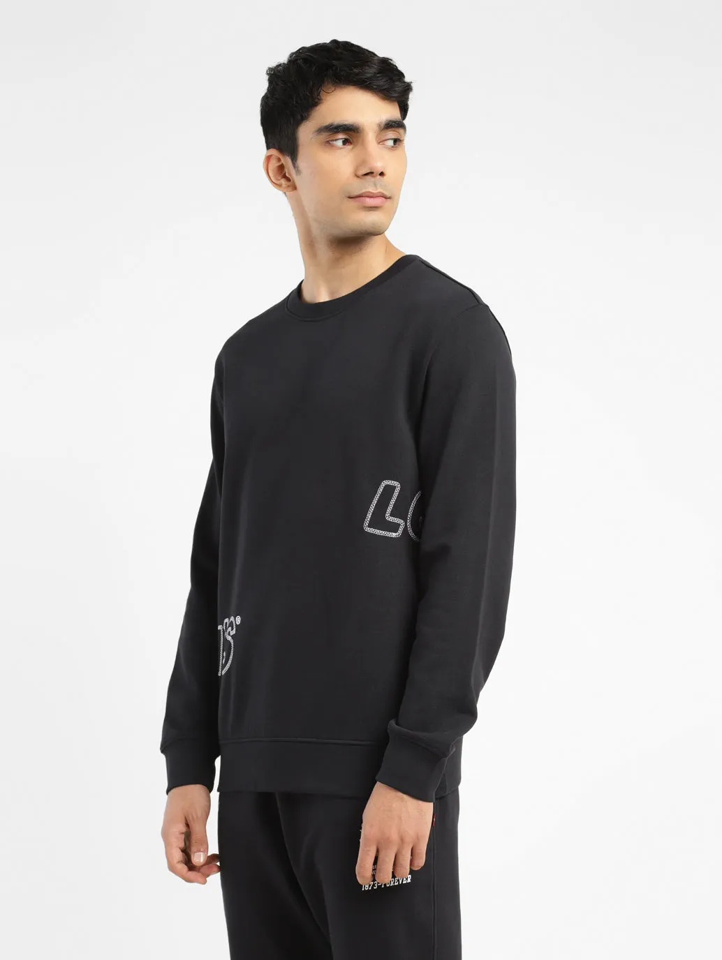 Men's Brand Logo Crew Neck Sweatshirt