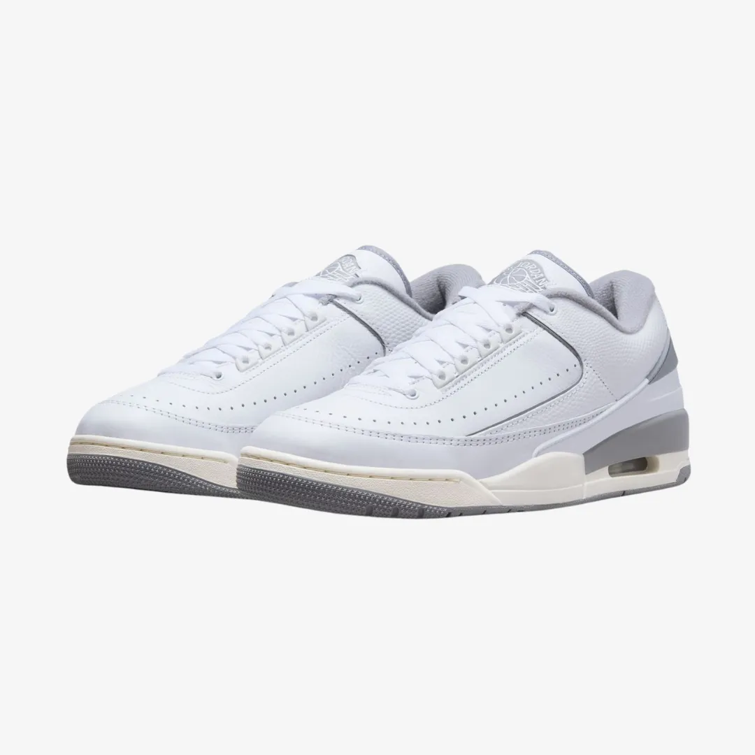 mens jordan 2/3 (white/cement grey)