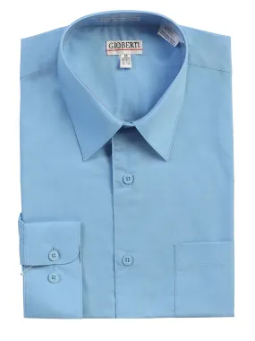 Men's Long Sleeve Shirt, Sky Blue