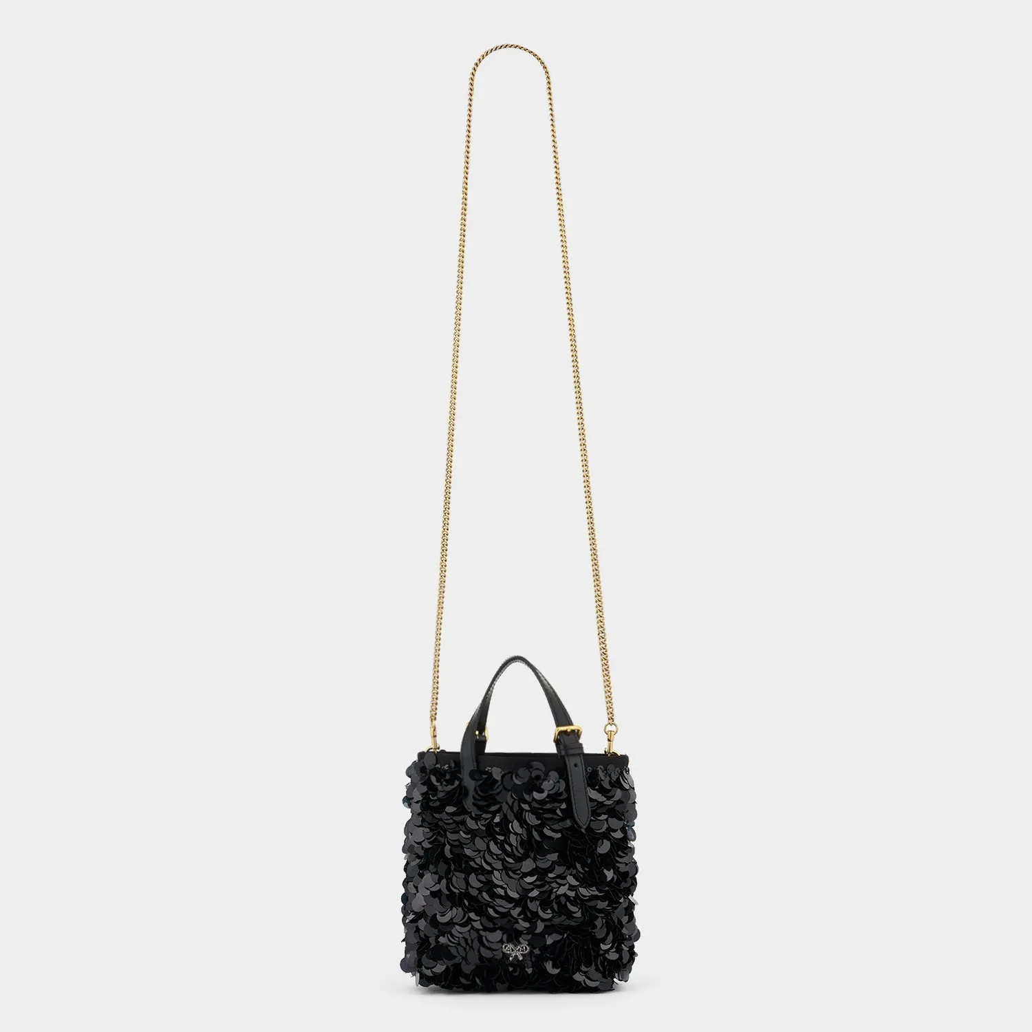 Mini N/S Eyes Embellished Cross-body Tote