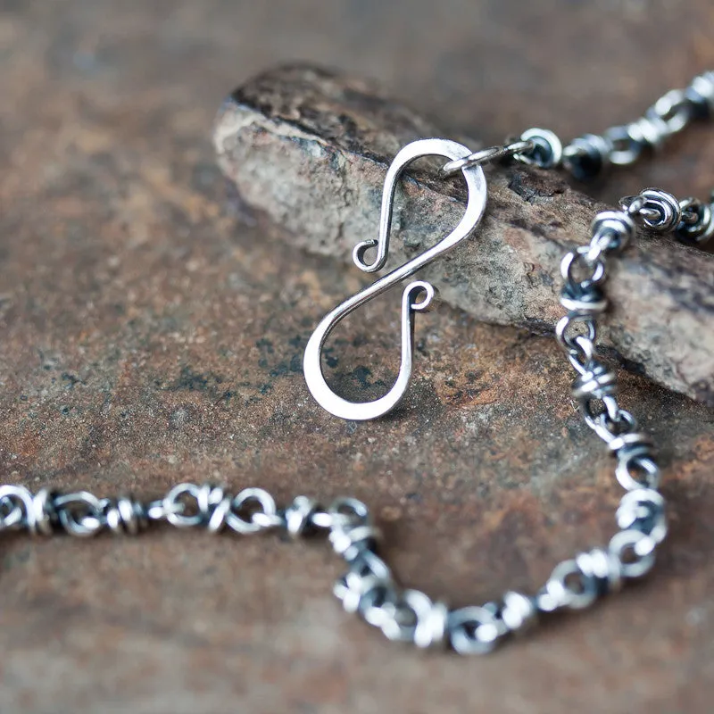 Minimalist Sterling Silver Chain Bracelet, Sterling Silver