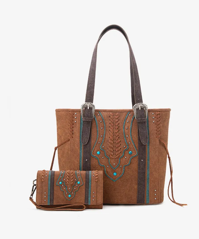 Montana West Whipstitch Concealed Carry Tote Set