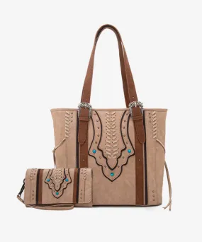 Montana West Whipstitch Concealed Carry Tote Set