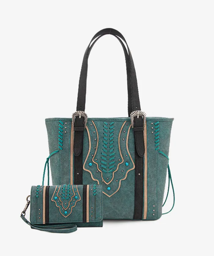 Montana West Whipstitch Concealed Carry Tote Set