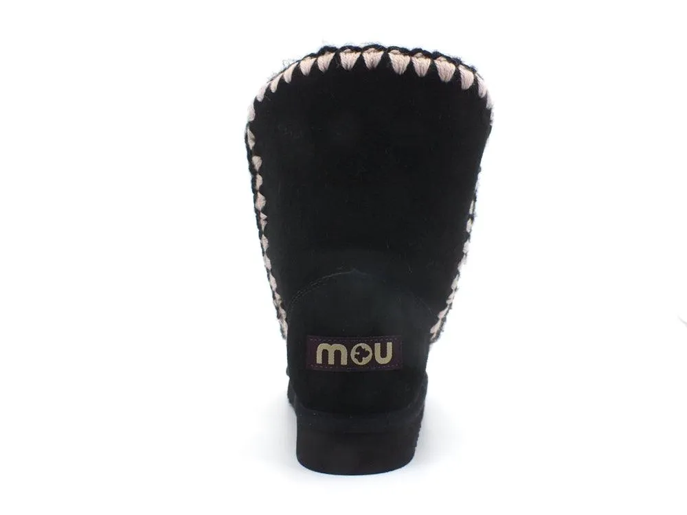 MOU Eskimo 24 3D Overstitching Stivaletto Pelo Black MU.FW101022A