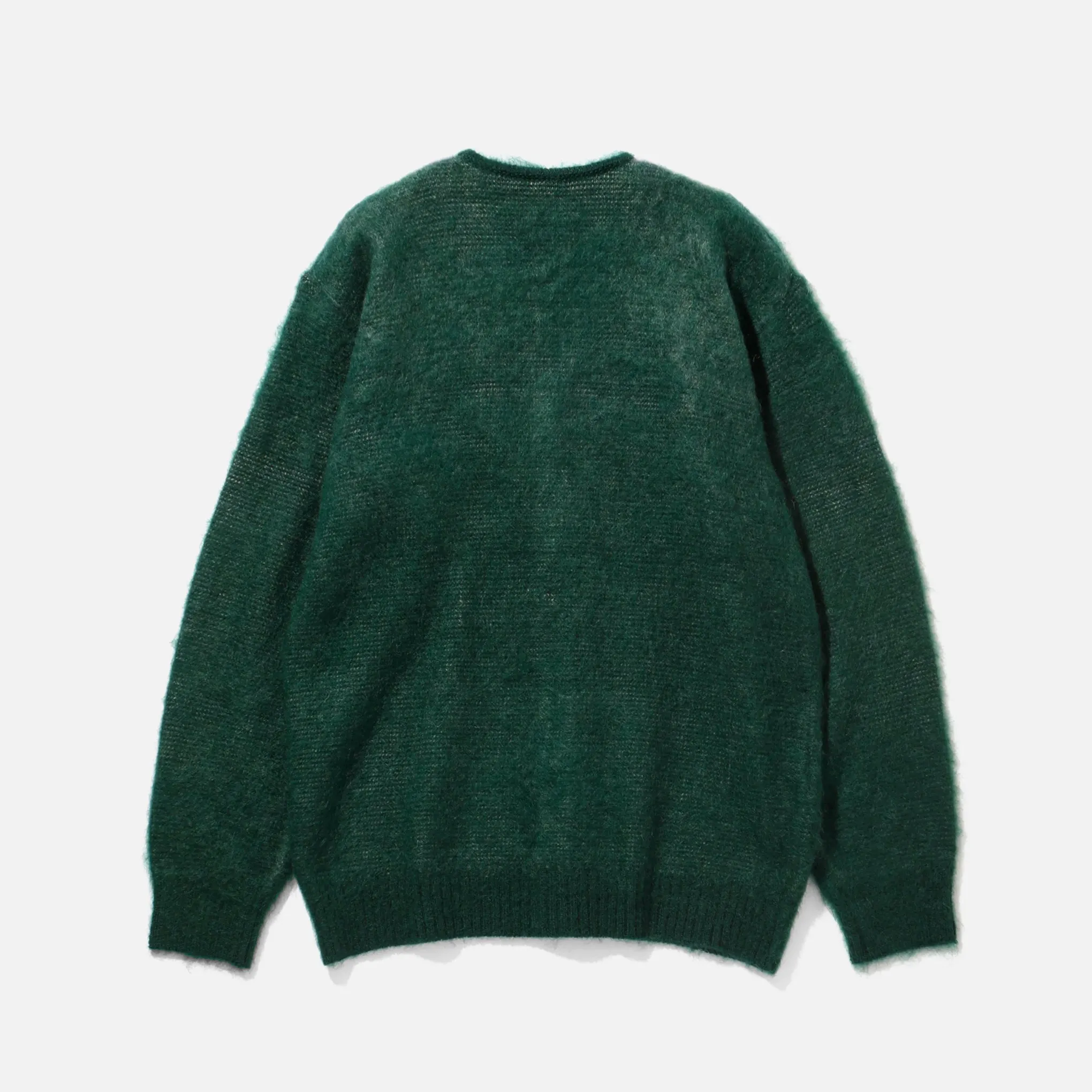 Needles V Neck Mohair Cardigan - Green Diamond