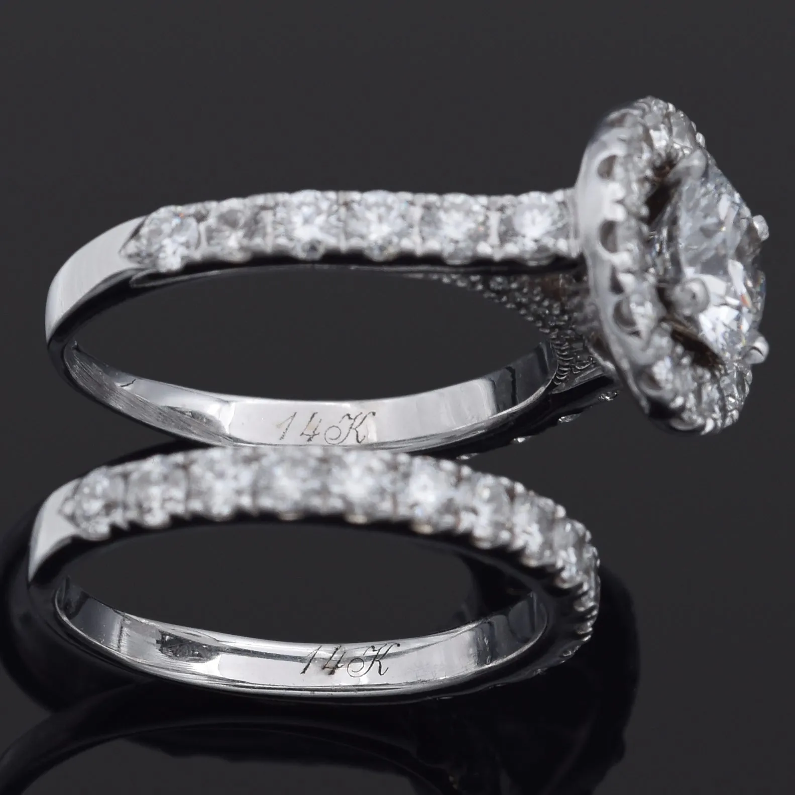 Neil Lane 14K White Gold 2.75 TCW Diamond Band Ring Set