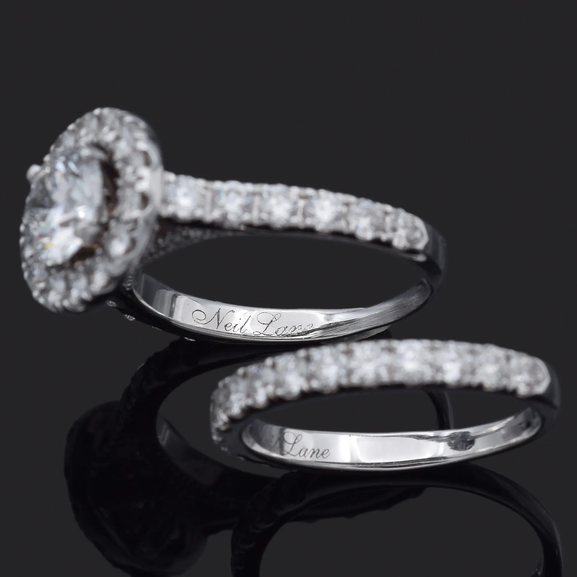 Neil Lane 14K White Gold 2.75 TCW Diamond Band Ring Set