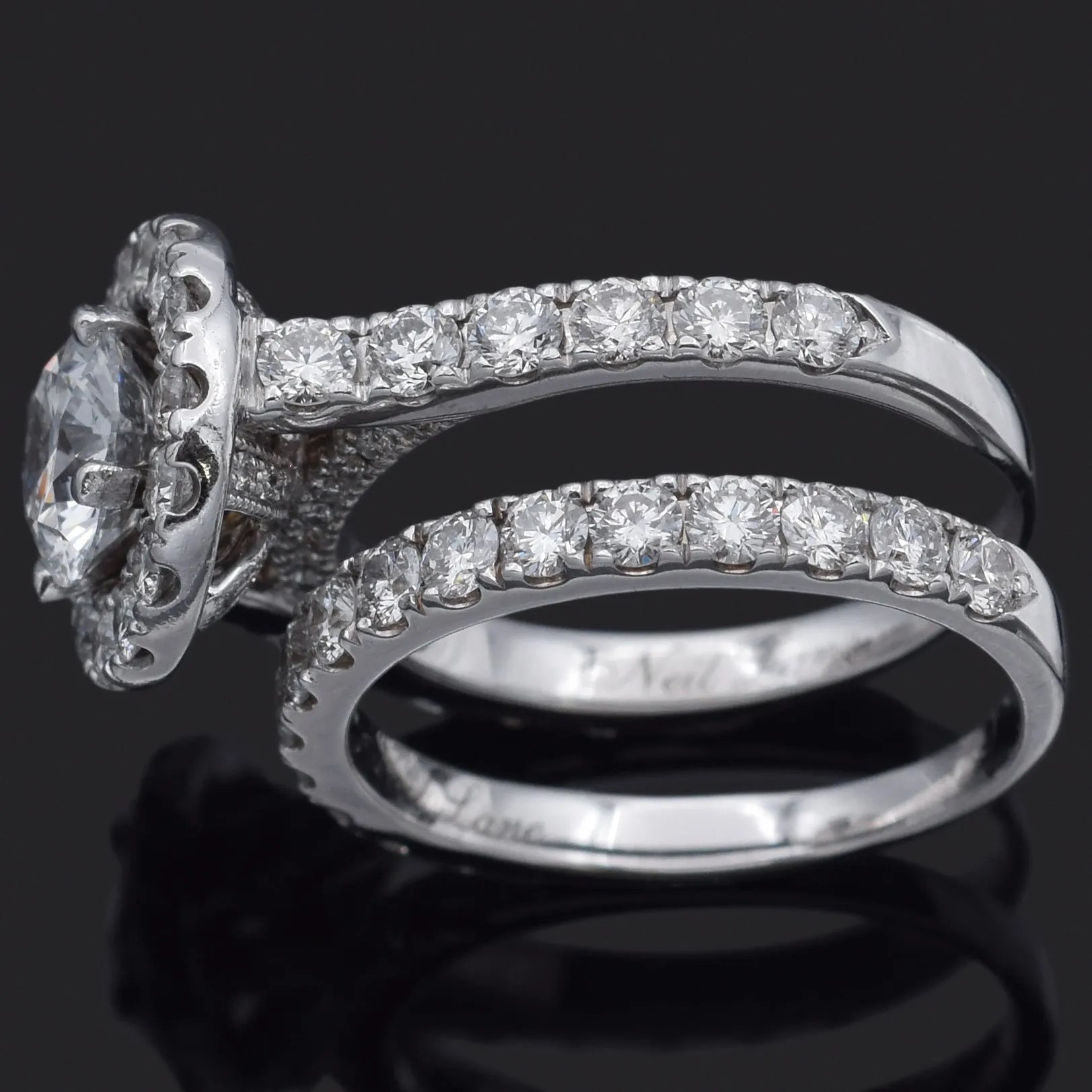 Neil Lane 14K White Gold 2.75 TCW Diamond Band Ring Set