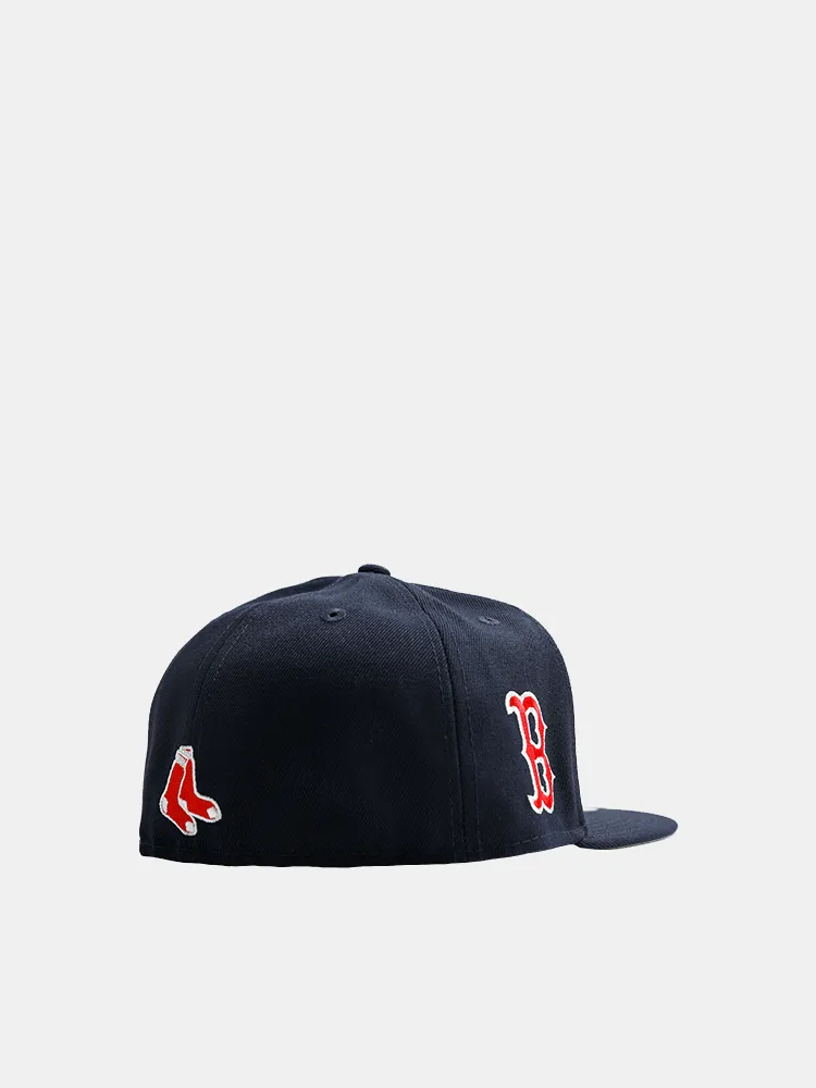 New Era 59FIFTY Boston Red Sox Logo Stack - Navy / Red