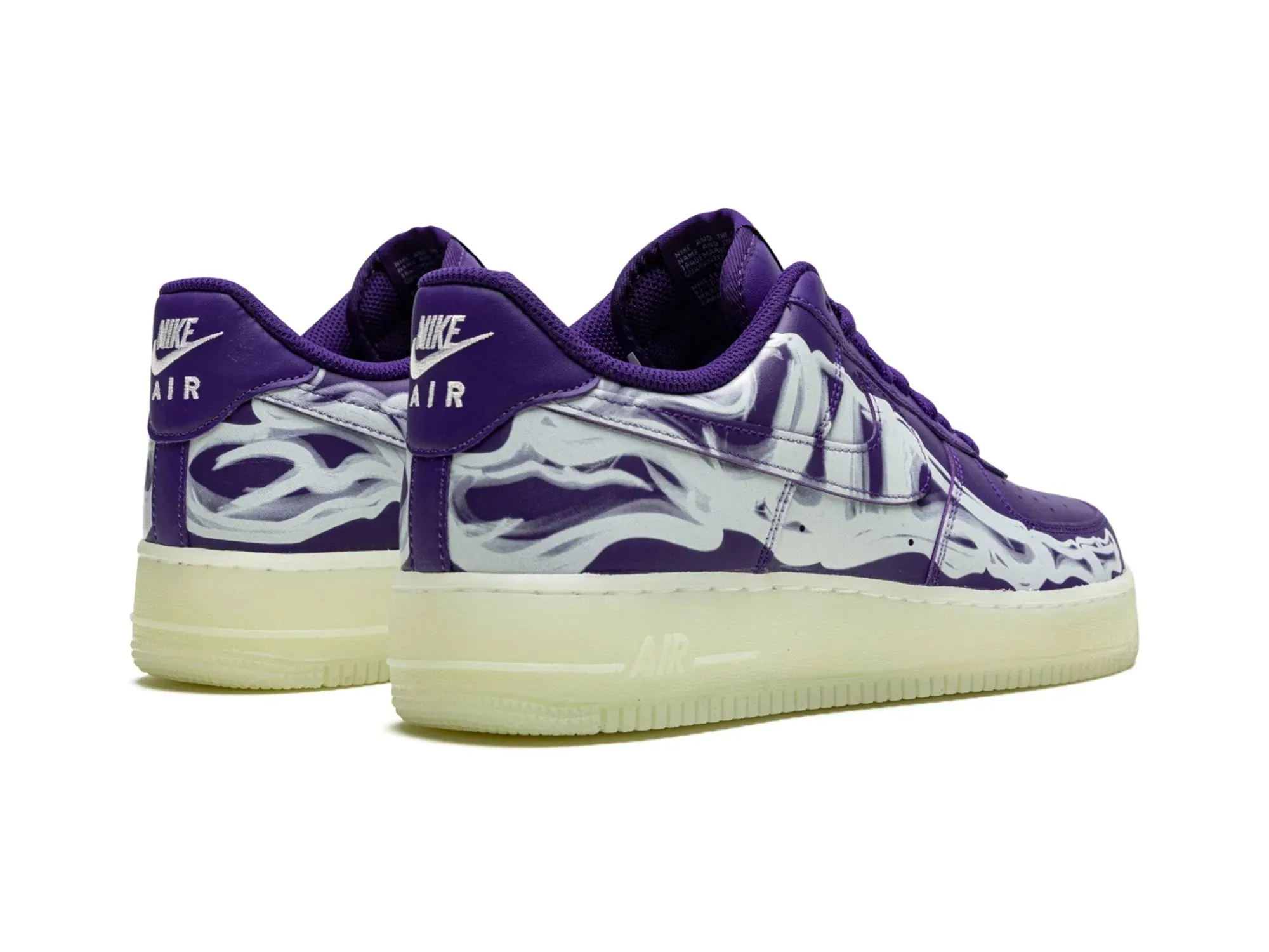 Nike Air Force 1 "Purple Skeleton Halloween"