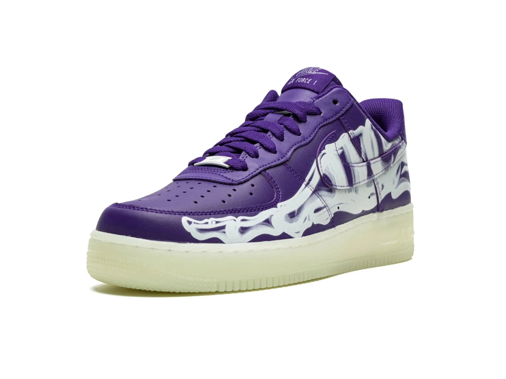 Nike Air Force 1 "Purple Skeleton Halloween"