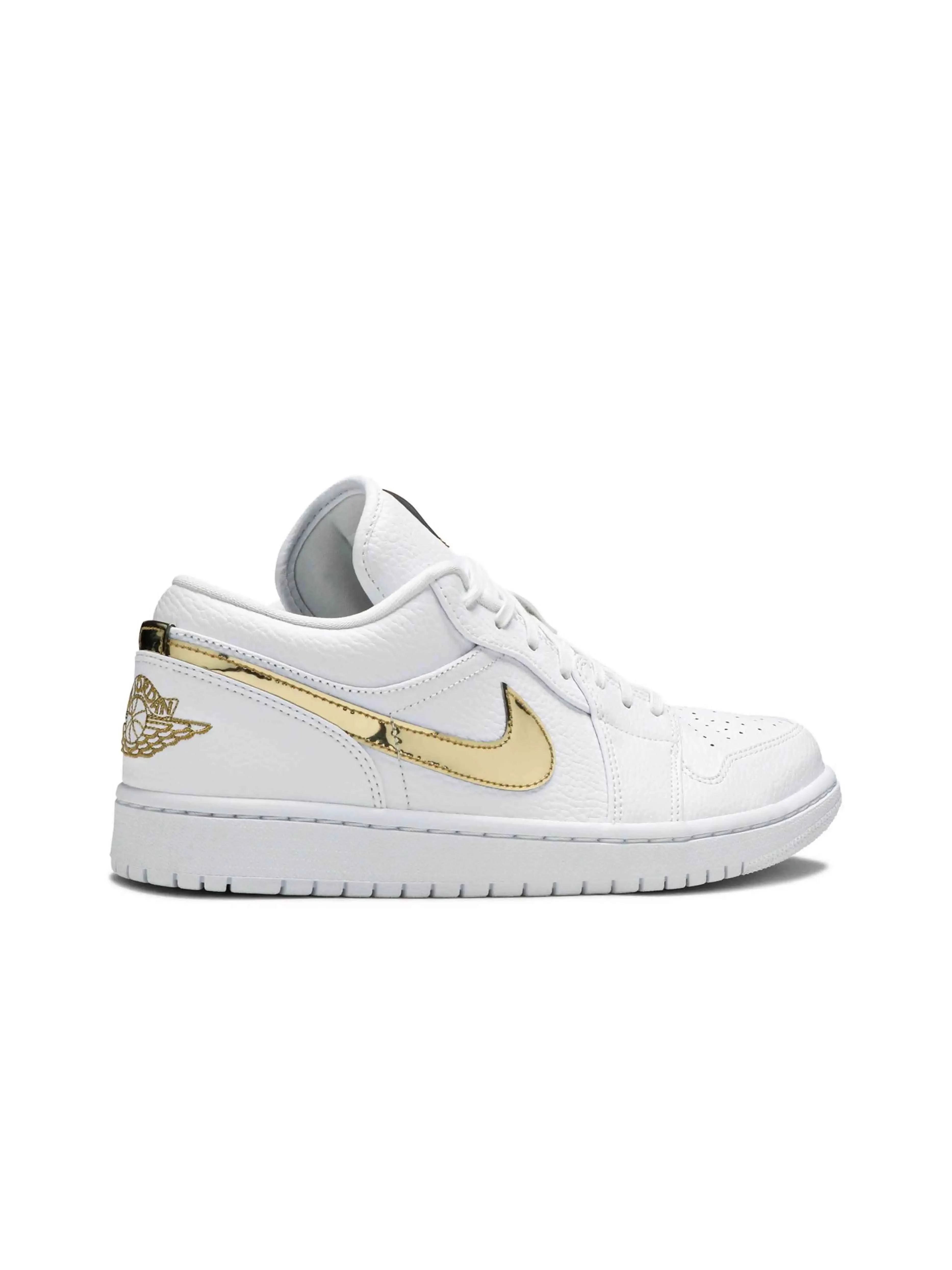 Nike Air Jordan 1 Low White Metallic Gold [W]