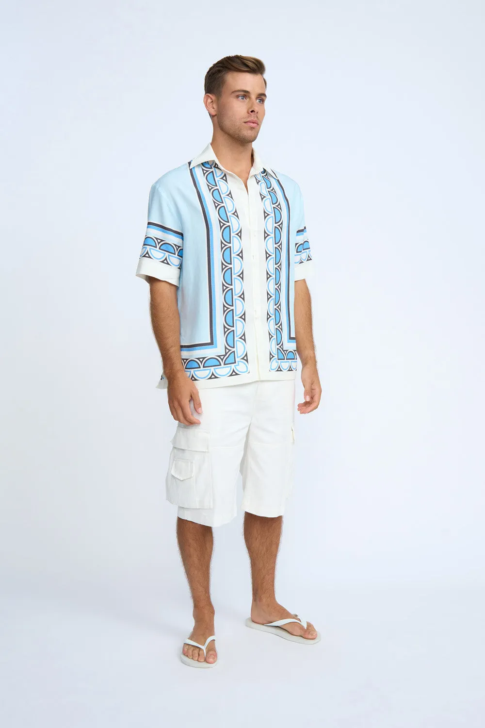 Oceana Holiday Shirt | Final Sale - Blue Multi