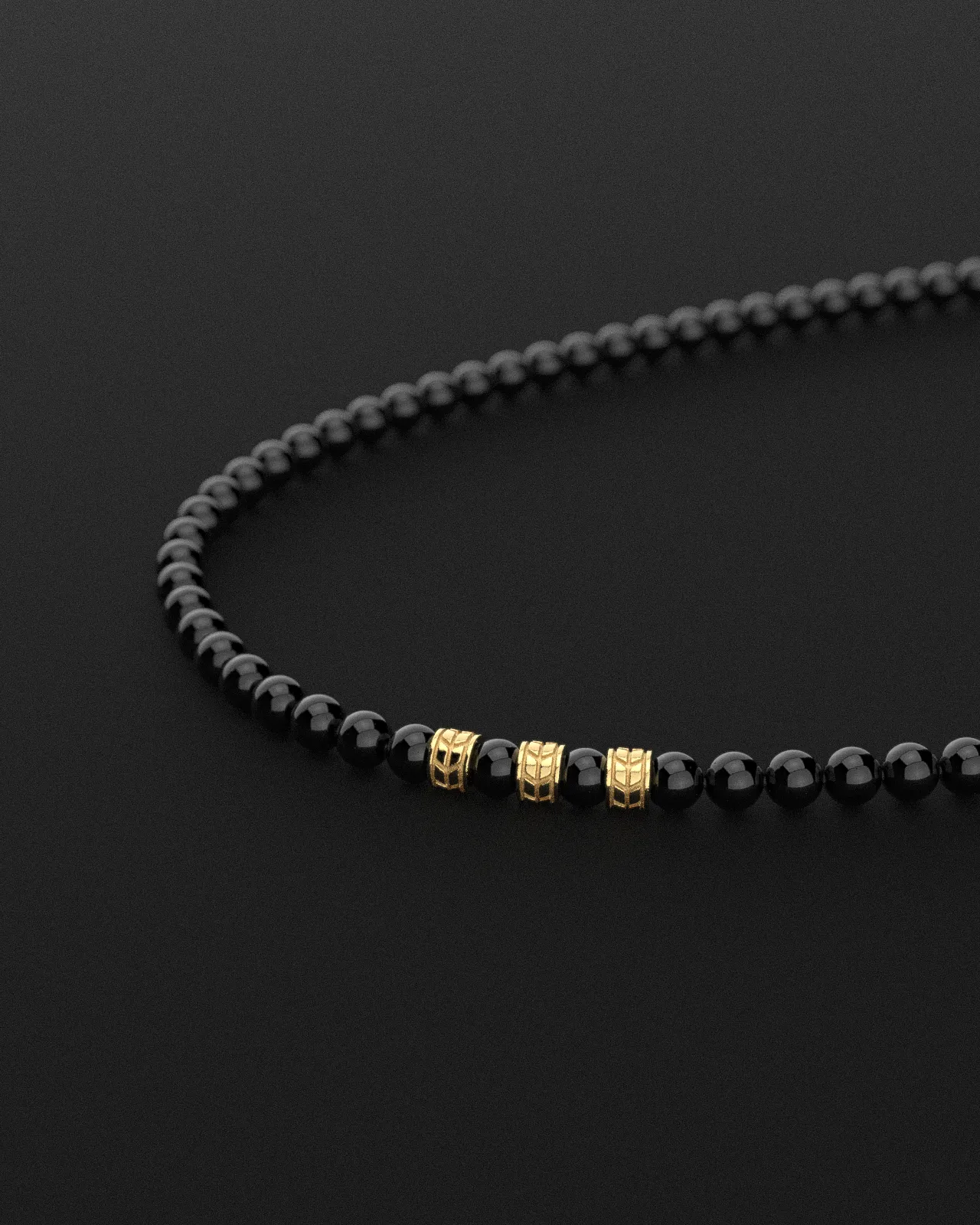 Onyx Necklace 8mm | Royale