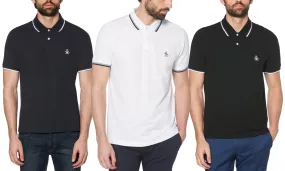 Original Penguin Mens Sticker Pete Tipped Polo Shirt