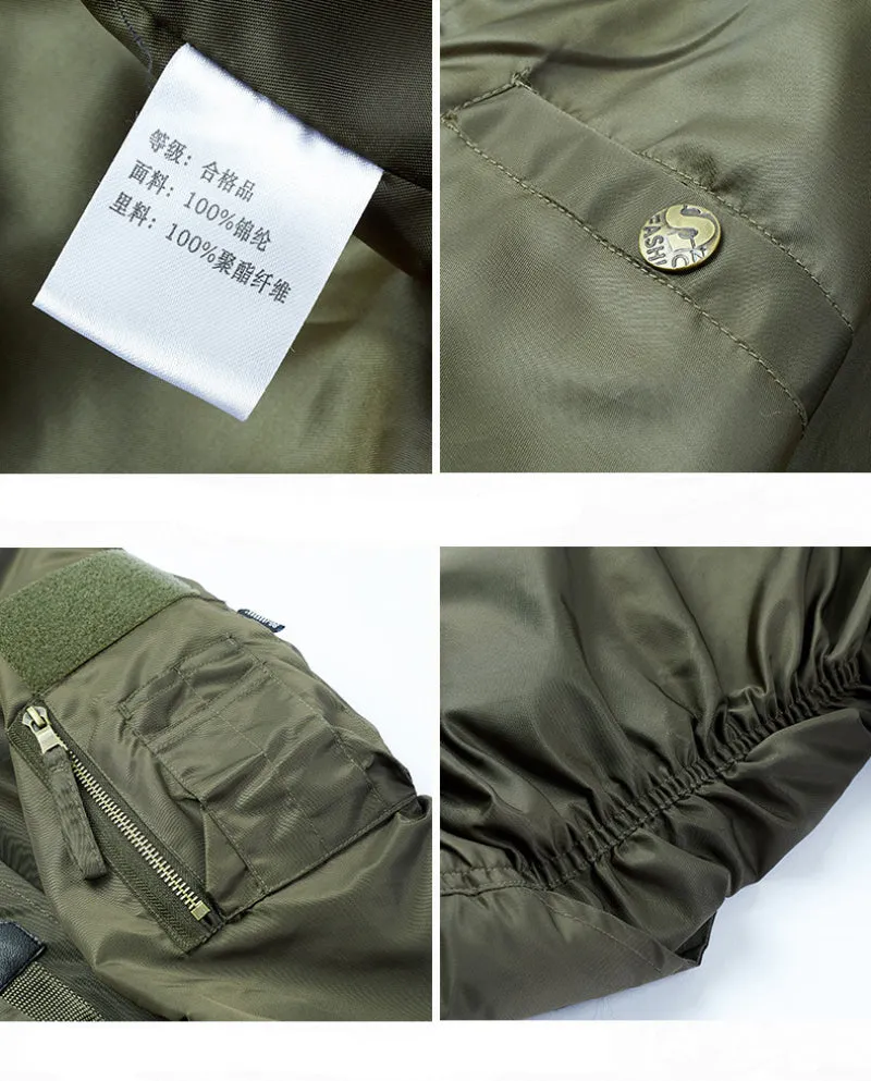 Outdoor Cool Army Stand Collar Flight Men's Bomber Jacket