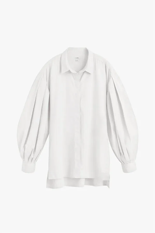 Poplin Balloon Sleeve Shirt