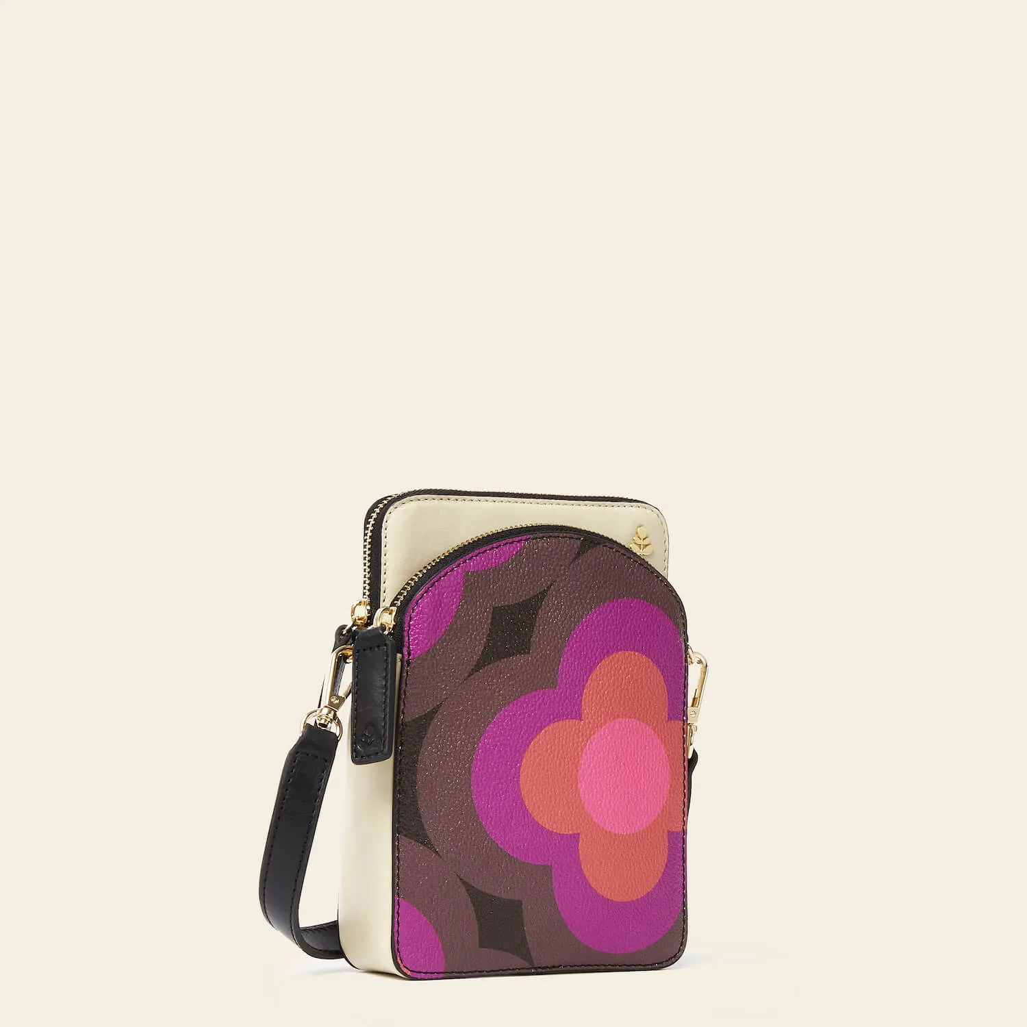 Portia Tall Crossbody - Radial Flower