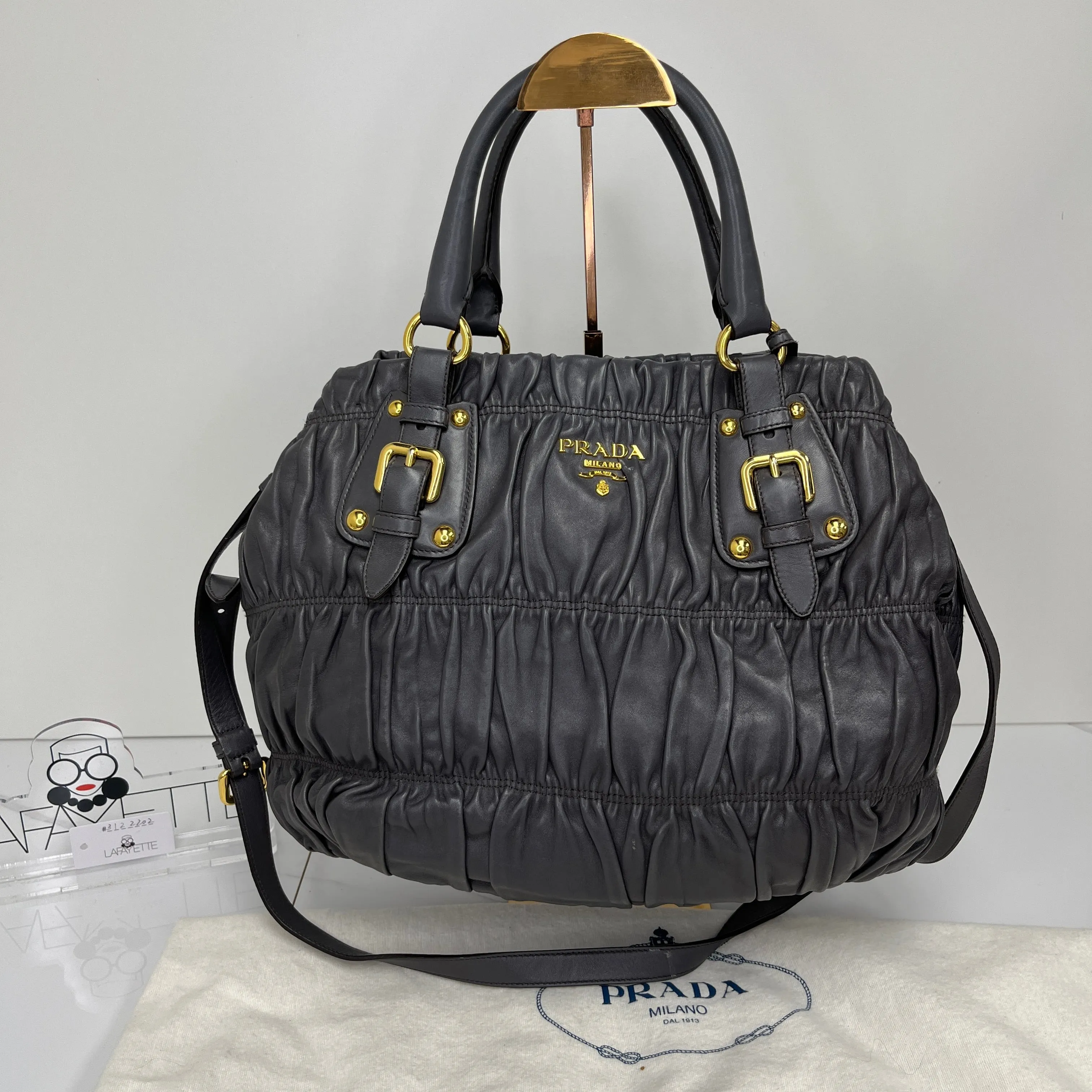 Prada Tessuto Graufe Handbag