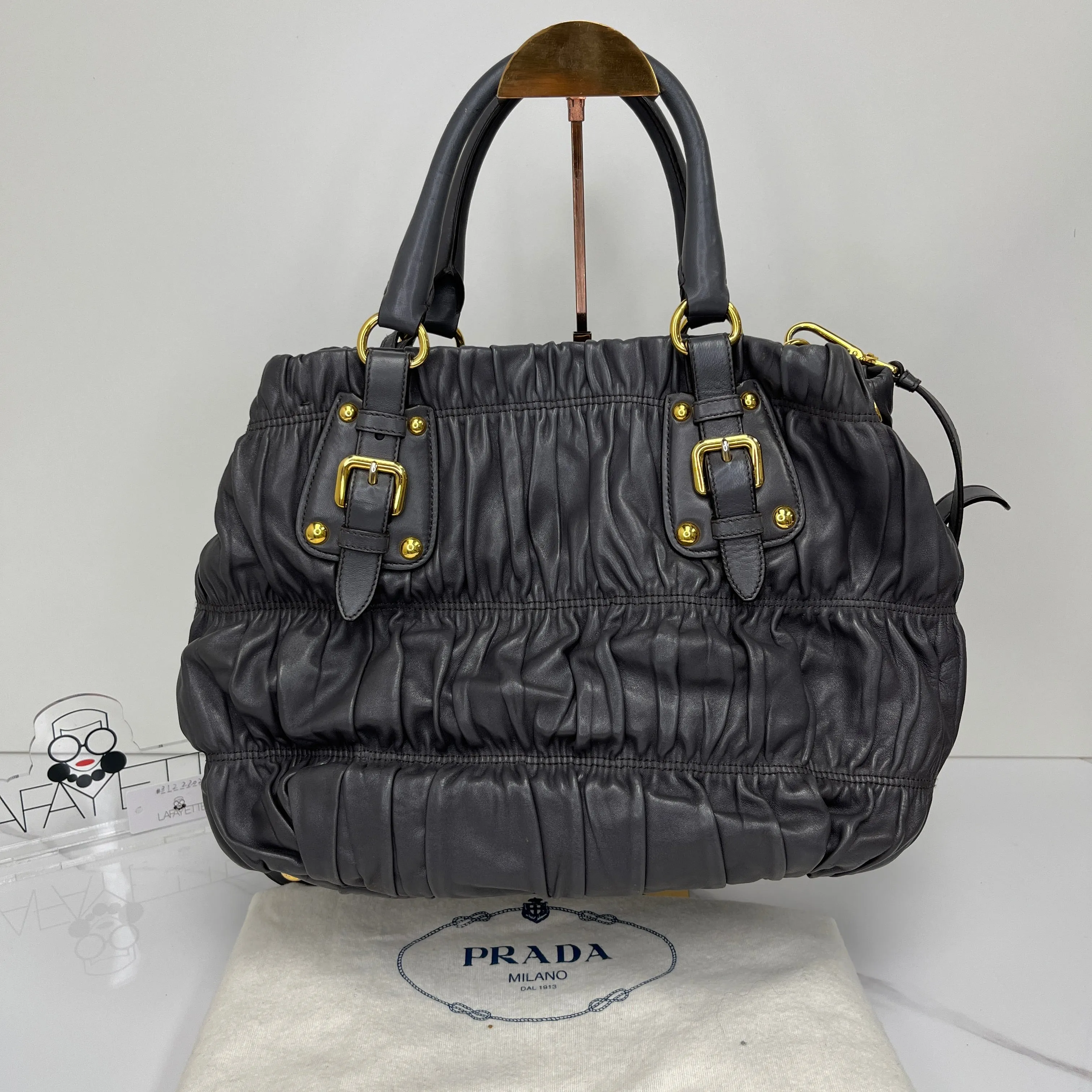 Prada Tessuto Graufe Handbag