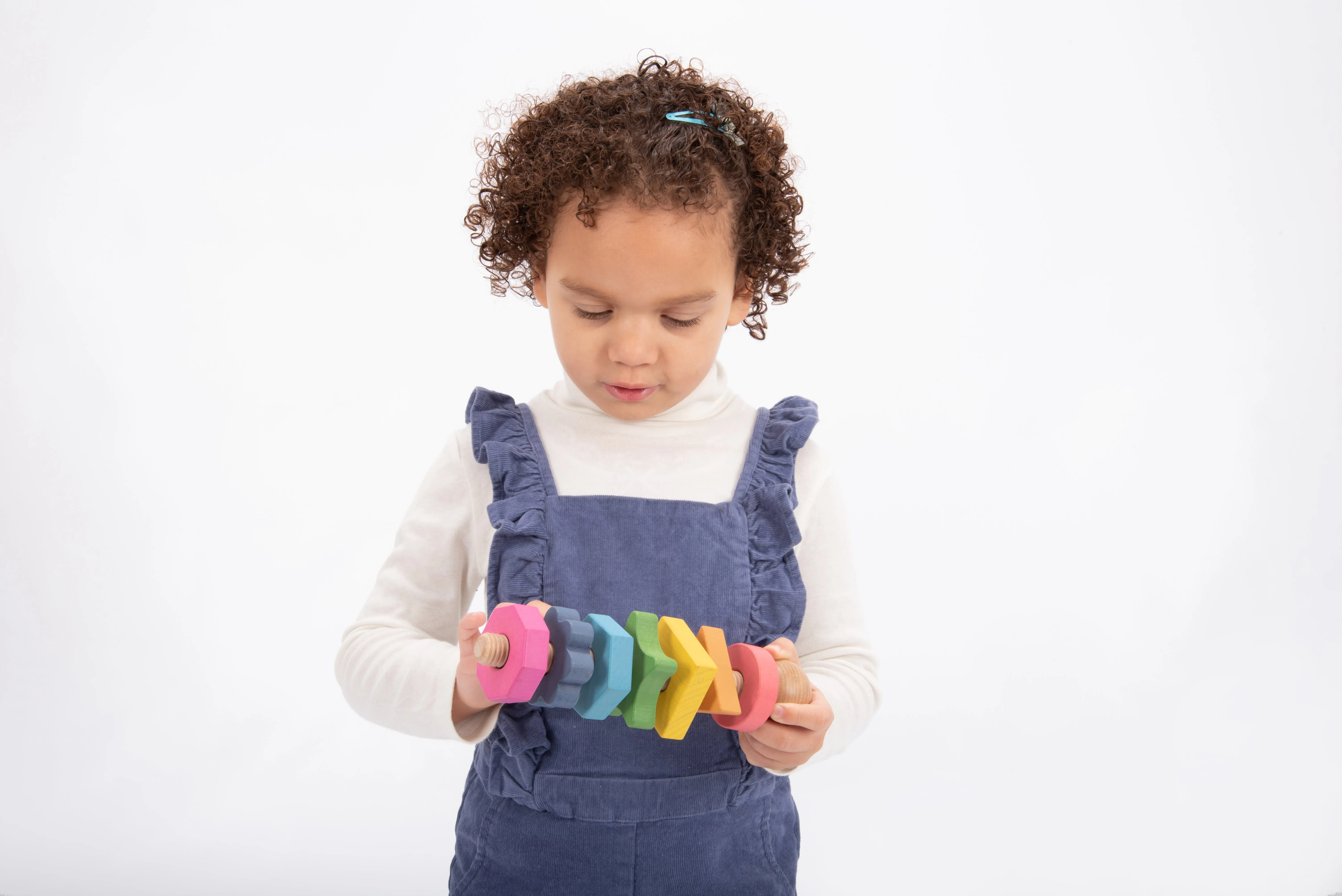 Rainbow Wooden Shape Twister