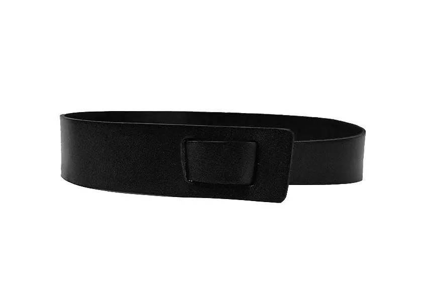 SEAFORTH - Women's Black Genuine Leather Knot Belt