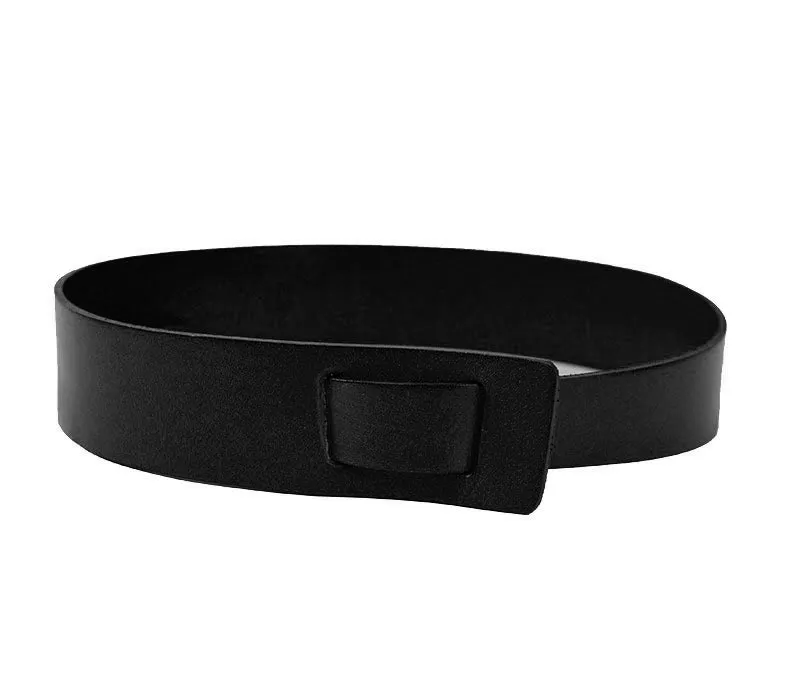 SEAFORTH - Women's Black Genuine Leather Knot Belt